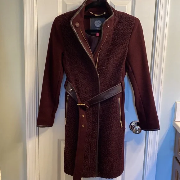 Vince Camuto Belted Wool Trenchcoat - Picture 12 of 15
